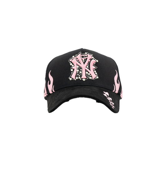 31 hats NY Crystals White